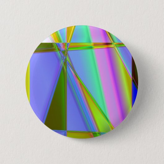 Badge Rond 5 Cm Bouton Fractals (Devant)