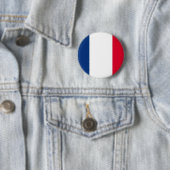 Badge Rond 5 Cm Bouton français de drapeau (En situation)