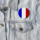 Badge Rond 5 Cm Bouton français de drapeau [ver. 2] (En situation)