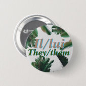 Badge Rond 5 Cm Bouton français Pronoun (Devant & derrière)