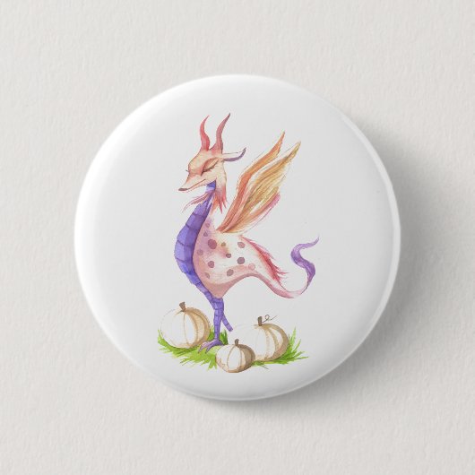 Badge Rond 5 Cm Bouton Fricka the Dragon (Devant)