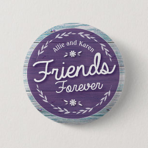 Badge Rond 5 Cm Bouton Friends Forever