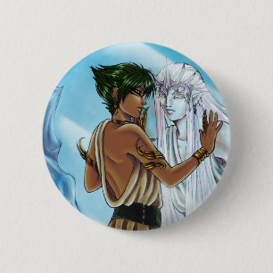Badge Rond 5 Cm Bouton froid de coeur
