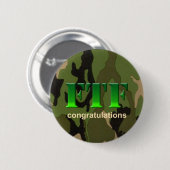 Badge Rond 5 Cm Bouton FTF de Geocaching (Devant & derrière)