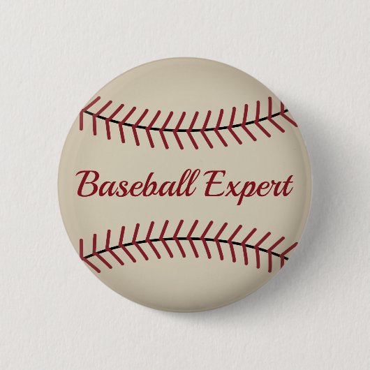 Badge Rond 5 Cm Bouton Funny Baseball (Devant)