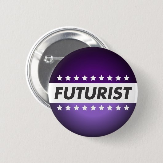 Badge Rond 5 Cm Bouton futuriste (Devant & derrière)
