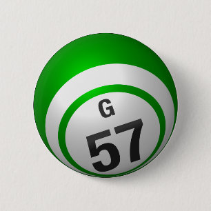 Badge Rond 5 Cm Bouton G 57 Bingo