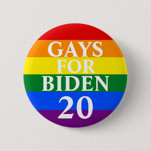 Badge Rond 5 Cm Bouton Gays Pour Biden