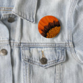 Badge Rond 5 Cm Bouton Gazania (En situation)