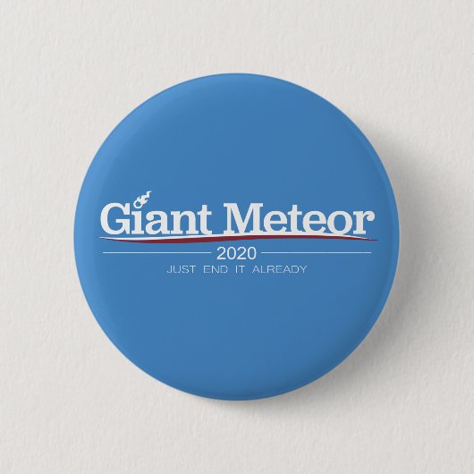Badge Rond 5 Cm Bouton géant du météore 2020 (Devant)