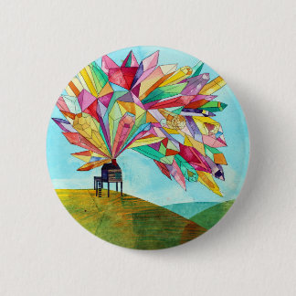 Badge Rond 5 Cm Bouton Gem House 1