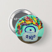 Badge Rond 5 Cm Bouton Gem Kettle (Devant & derrière)