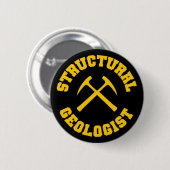 Badge Rond 5 Cm Bouton Géologue structurel (Devant & derrière)
