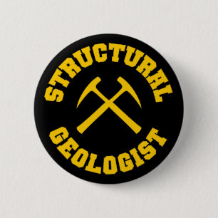 Badge Rond 5 Cm Bouton Géologue structurel
