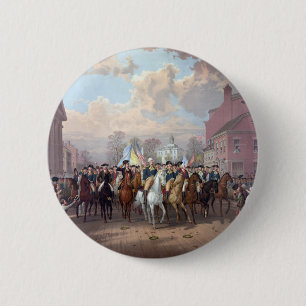 Badge Rond 5 Cm Bouton George Washington à New York