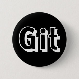 Badge Rond 5 Cm Bouton Git