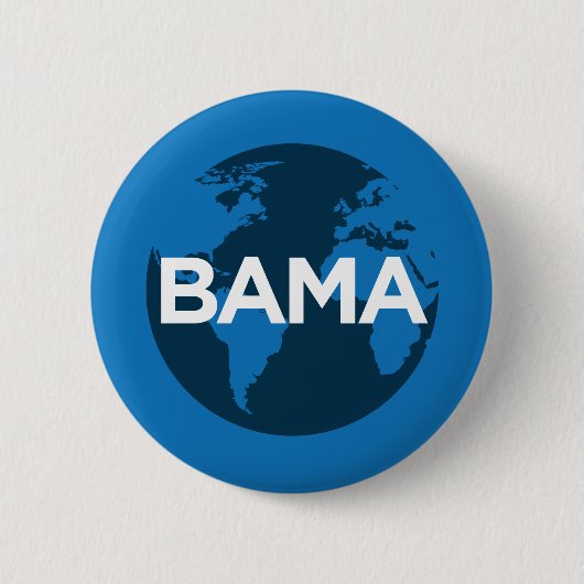 Badge Rond 5 Cm Bouton global de citoyen d'Obama (Devant)