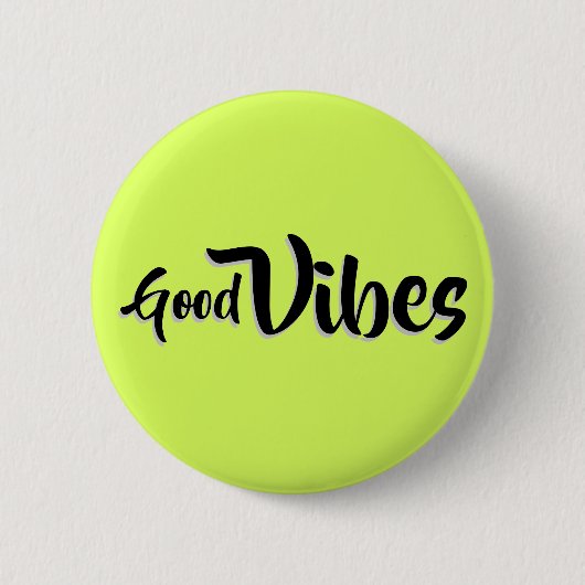 Badge Rond 5 Cm Bouton Good Vibes (Devant)