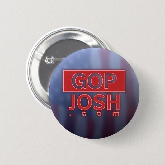 Badge Rond 5 Cm Bouton GOP Josh (Devant & derrière)