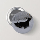 Badge Rond 5 Cm Bouton Gordon Setter (Devant & derrière)