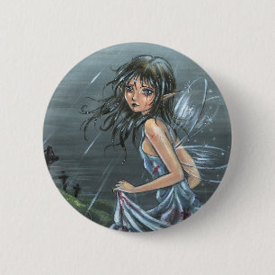 Badge Rond 5 Cm Bouton gothique d'adieu de dernier sourire