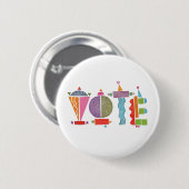Badge Rond 5 Cm Bouton GOTV amusant / Bouton Vote (Devant & derrière)