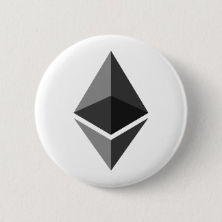 Badge Rond 5 Cm Bouton/goupille d'Ethereum