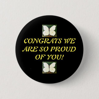 Badge Rond 5 Cm Bouton Graduation Félicats Zalnok