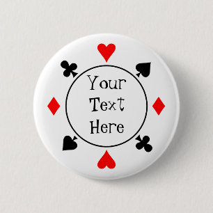 Badge Rond 5 Cm Bouton Graines de poker