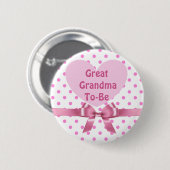 Badge Rond 5 Cm Bouton Grand Baby shower grand-mère (Devant & derrière)