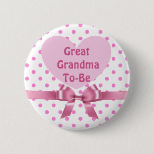 Badge Rond 5 Cm Bouton Grand Baby shower grand-mère