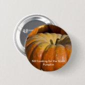 Badge Rond 5 Cm Bouton :  Grand citrouille (Devant & derrière)