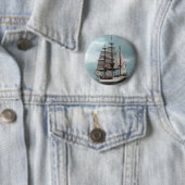 Badge Rond 5 Cm Bouton grand magnifique de bateau (En situation)