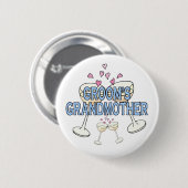 Badge Rond 5 Cm Bouton : Grand-mère de Groom (Devant & derrière)