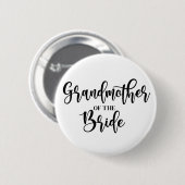 Badge Rond 5 Cm Bouton Grand-mère de la mariée (Devant & derrière)
