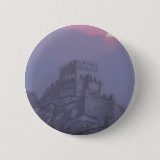 Badge Rond 5 Cm Bouton Grande Muraille (Devant)
