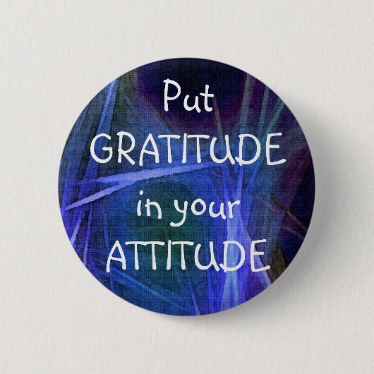 Badge Rond 5 Cm Bouton GRATITUDE D'ART FRACTAL (Devant)