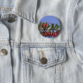 Badge Rond 5 Cm Bouton Grevillea (En situation)