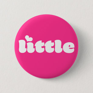 Badge Rond 5 Cm Bouton Gros Petite Sororité de police rétro