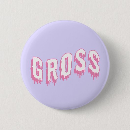 Badge Rond 5 Cm Bouton "Gross" Pastel Goth (Devant)