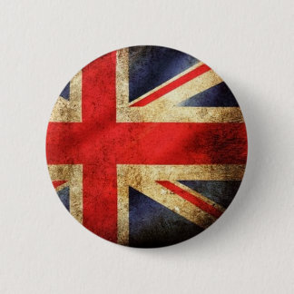 Badge Rond 5 Cm Bouton Grunge British Flag
