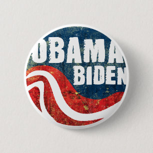 Badge Rond 5 Cm Bouton grunge d'Obama Biden