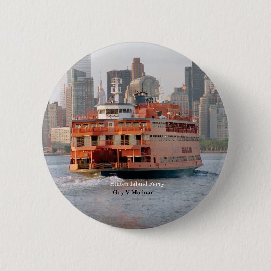 Badge Rond 5 Cm bouton Guy V. Molinari (Devant)