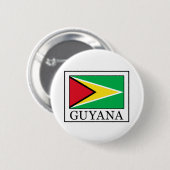 Badge Rond 5 Cm Bouton Guyana (Devant & derrière)