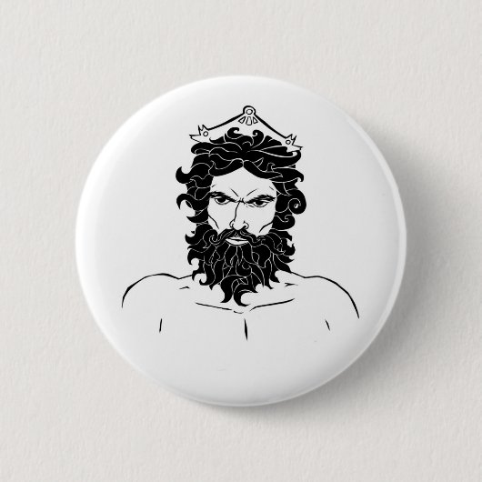 Badge Rond 5 Cm Bouton Hadès (Devant)