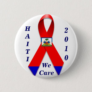 Badge Rond 5 Cm Bouton HAÏTI 2010_
