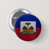 Badge Rond 5 Cm Bouton haïtien (Devant & derrière)