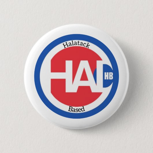 Badge Rond 5 Cm Bouton Halatack (Devant)