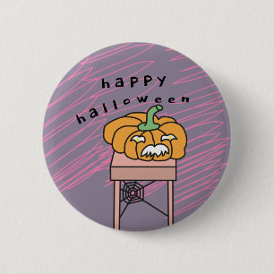 Badge Rond 5 Cm bouton halloween