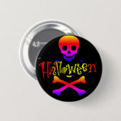 Badge Rond 5 Cm Bouton Halloween (Devant & derrière)